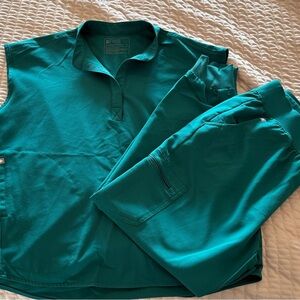 Women’s Figs Green Scrub Set